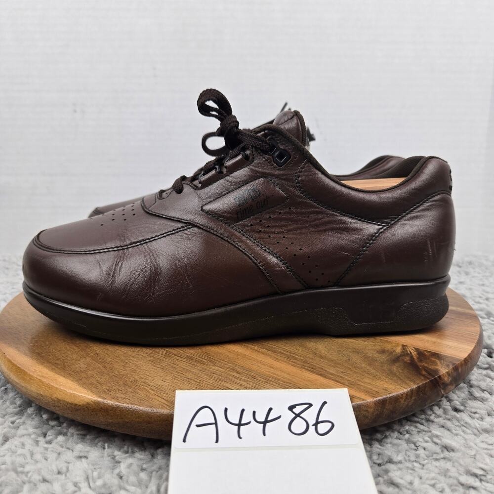 SAS Mens 9WW Double Wide Time Out Antique Brown Leather Lifestyle Walking Walker